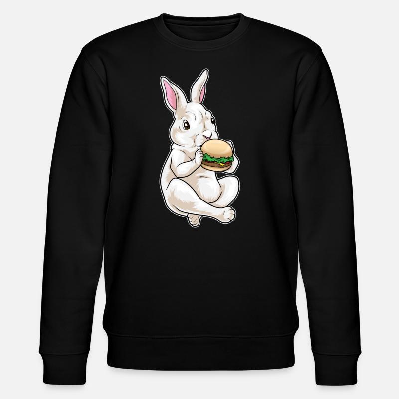 Hamburger lapin - Sweat bio CHANGER Stanley/Stella Unisexe - noir