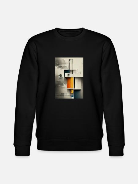 Unique Dirty Bauhaus Pattern - Stanley/Stella CHANGER Unisex Organic Sweatshirt - black