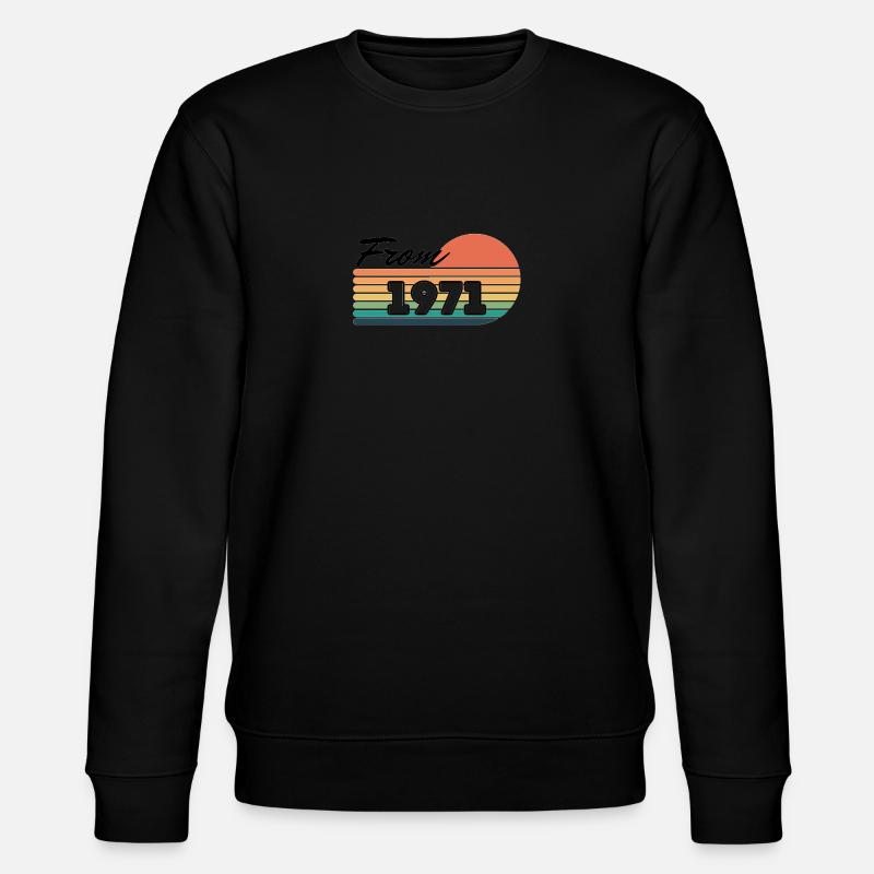 Ab 1971 - Stanley/Stella Unisex Bio-Sweatshirt CHANGER  - Schwarz