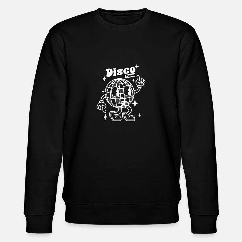 Disco Time Groove - Stanley/Stella CHANGER Unisex Organic Sweatshirt - black