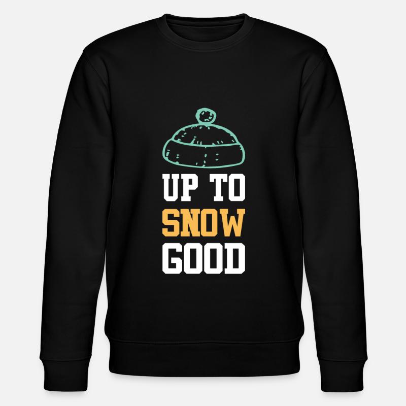 snowboarder spruch - Stanley/Stella Unisex Bio-Sweatshirt CHANGER  - Schwarz