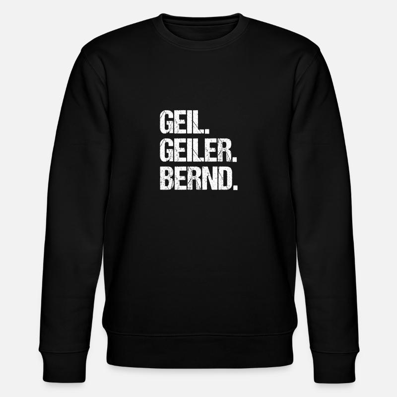 Bernd - Sweat bio CHANGER Stanley/Stella Unisexe - noir