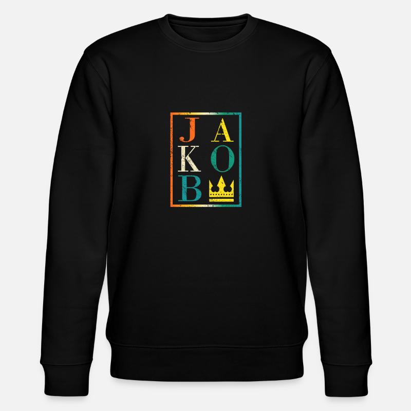 Jakob - Stanley/Stella Unisex Bio-Sweatshirt CHANGER  - Schwarz
