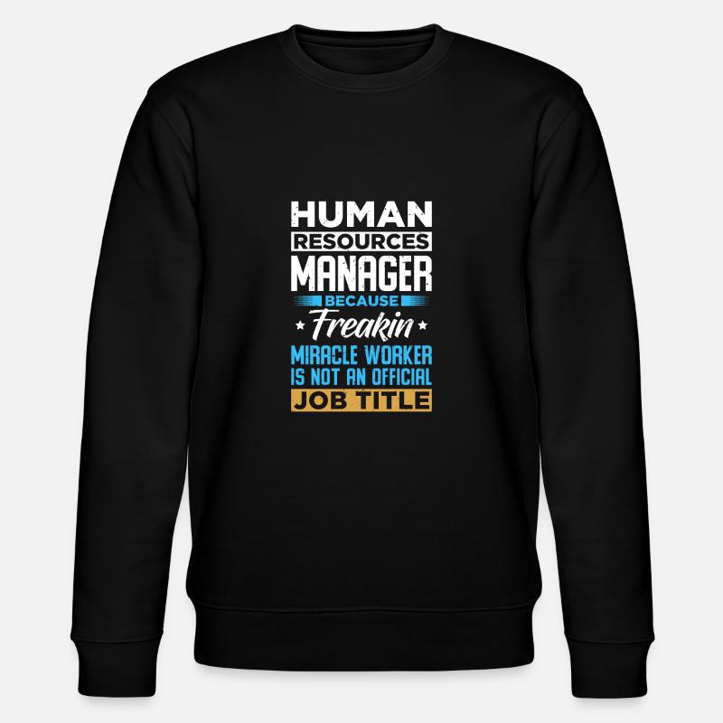 Human Resources Manager - Stanley/Stella Unisex Bio-Sweatshirt CHANGER  - Schwarz