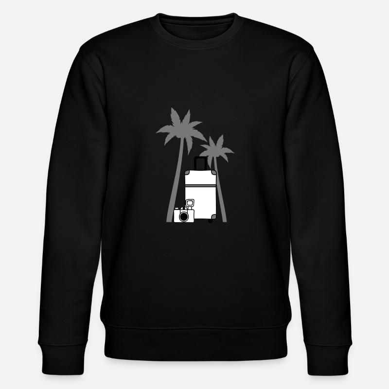 Kamera Koffer Palme - Stanley/Stella Unisex Bio-Sweatshirt CHANGER  - Schwarz