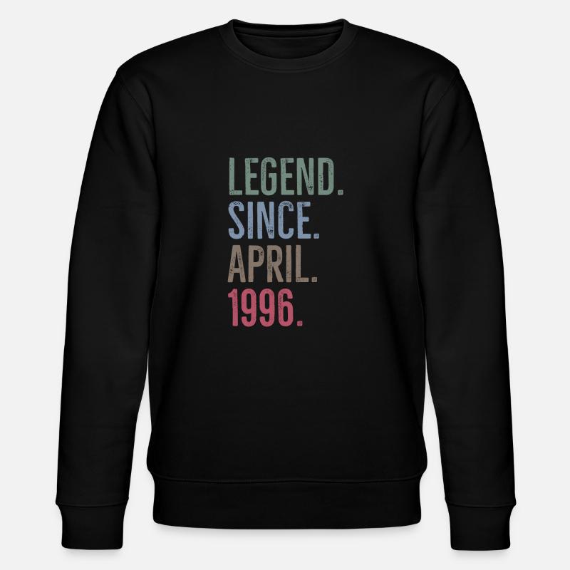 Legend Since April 1996 - Stanley/Stella CHANGER Unisex Organic Sweatshirt - black
