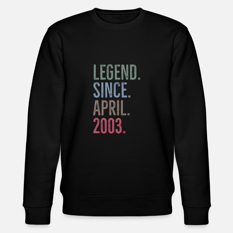 Legend Since April 2003 - Stanley/Stella CHANGER Unisex Organic Sweatshirt - black