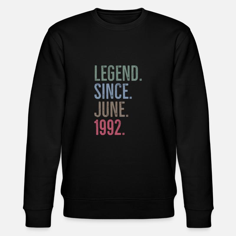 Legende seit Juni 1992 - Stanley/Stella Unisex Bio-Sweatshirt CHANGER - Schwarz