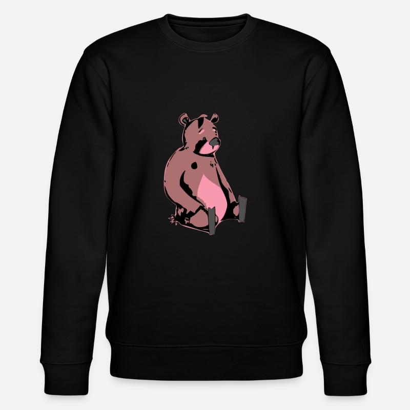 Bogy l'ours triste - Sweat bio CHANGER Stanley/Stella Unisexe - noir
