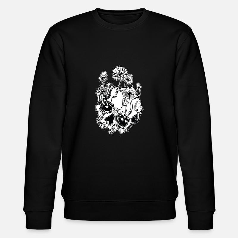 Champignons magiques // Crânes // Illustration - Sweat bio CHANGER Stanley/Stella Unisexe - noir