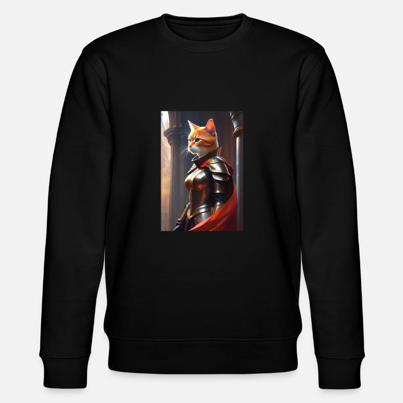 Ritterkatze II - Stanley/Stella Unisex Bio-Sweatshirt CHANGER  - Schwarz