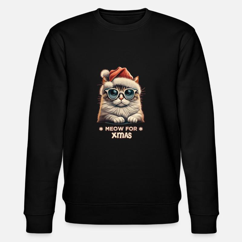 Miaou cool pour Noël - Sweat bio CHANGER Stanley/Stella Unisexe - noir