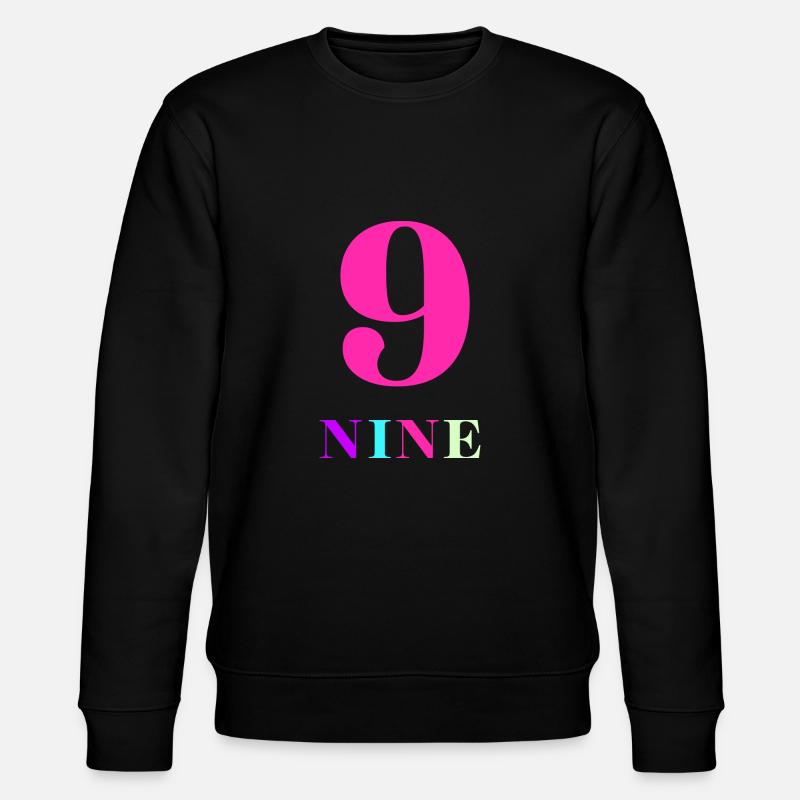 Neun-9-jähriges Jubiläum - Stanley/Stella Unisex Bio-Sweatshirt CHANGER - Schwarz