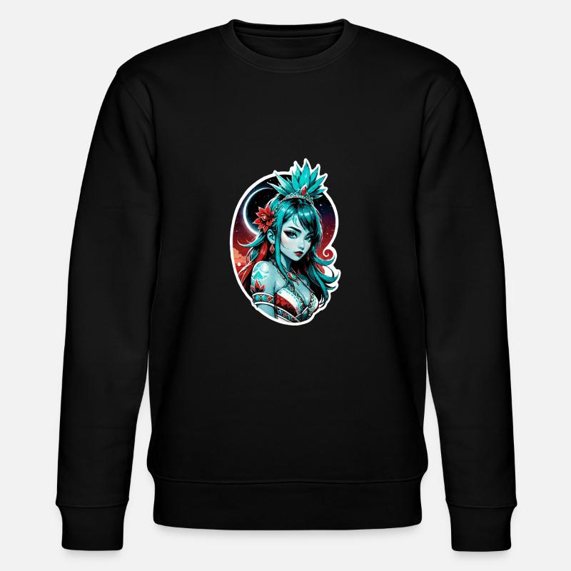 Indian Princess - Aztek - Stanley/Stella CHANGER Unisex Organic Sweatshirt - black