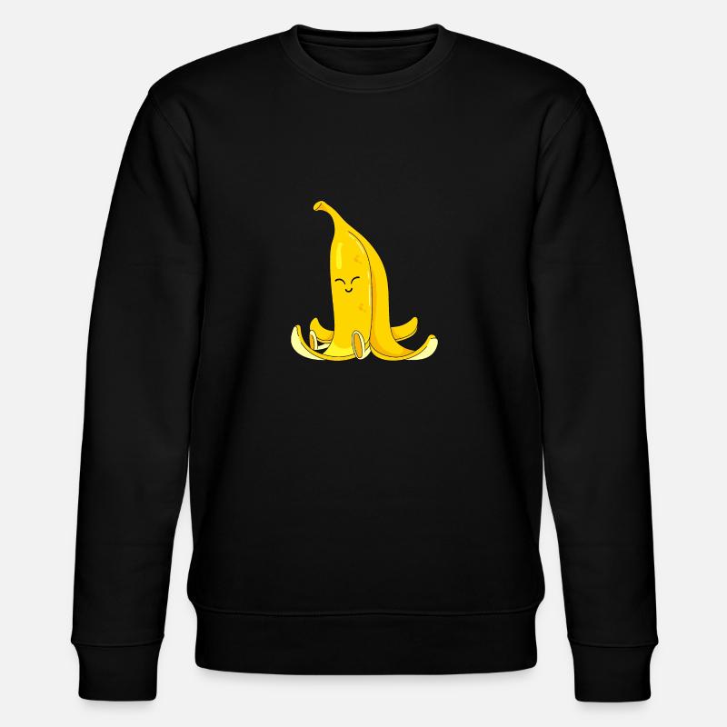 Positive Banane - Stanley/Stella Unisex Bio-Sweatshirt CHANGER  - Schwarz