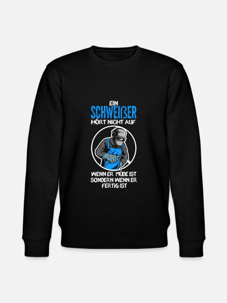 Schweißer Beruf Handwerker Geschenk - Stanley/Stella Unisex Bio-Sweatshirt CHANGER - Schwarz