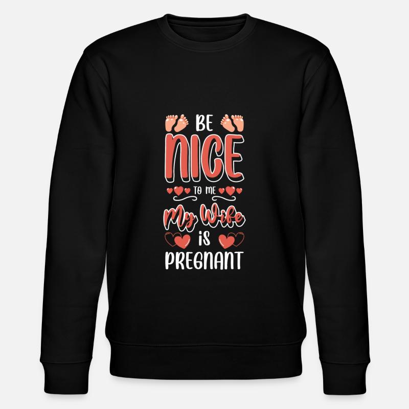 Babybauch Mutter Werdende Mutter - Stanley/Stella Unisex Bio-Sweatshirt CHANGER - Schwarz