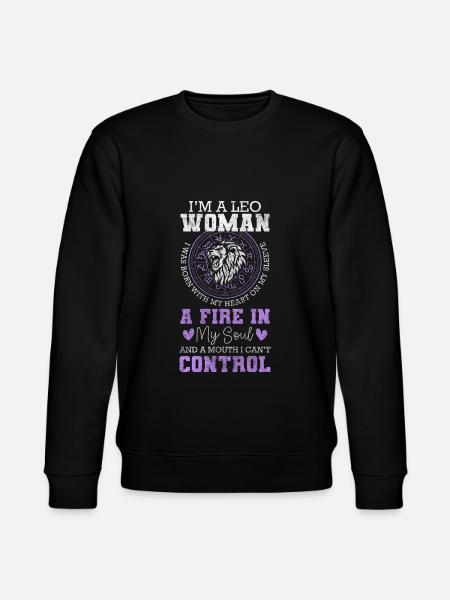 Leo Astrology Birth Leo - Stanley/Stella CHANGER Unisex Organic Sweatshirt - black