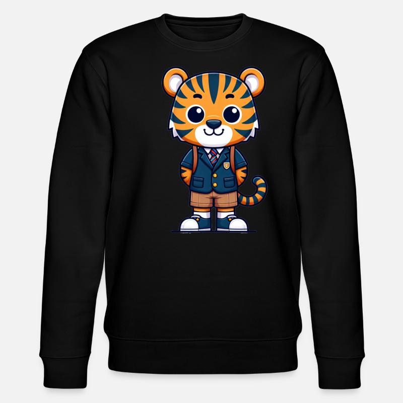 Mignon écolier tigre - Sweat bio CHANGER Stanley/Stella Unisexe - noir