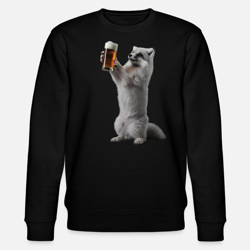Polarfuchs Bier - Stanley/Stella Unisex Bio-Sweatshirt CHANGER - Schwarz