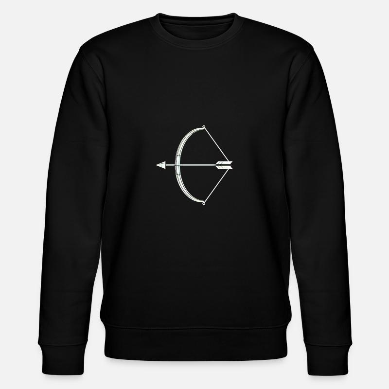 Pfeil und Bogen Bogenschütze - Stanley/Stella Unisex Bio-Sweatshirt CHANGER - Schwarz