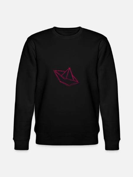 Papierboot pink - Stanley/Stella Unisex Bio-Sweatshirt CHANGER - Schwarz