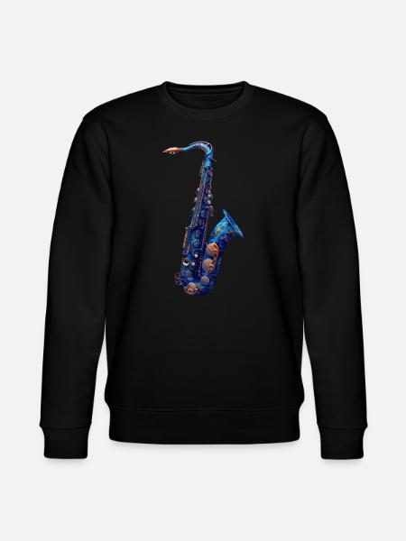 Saxophone Poisson - Sweat bio CHANGER Stanley/Stella Unisexe - noir