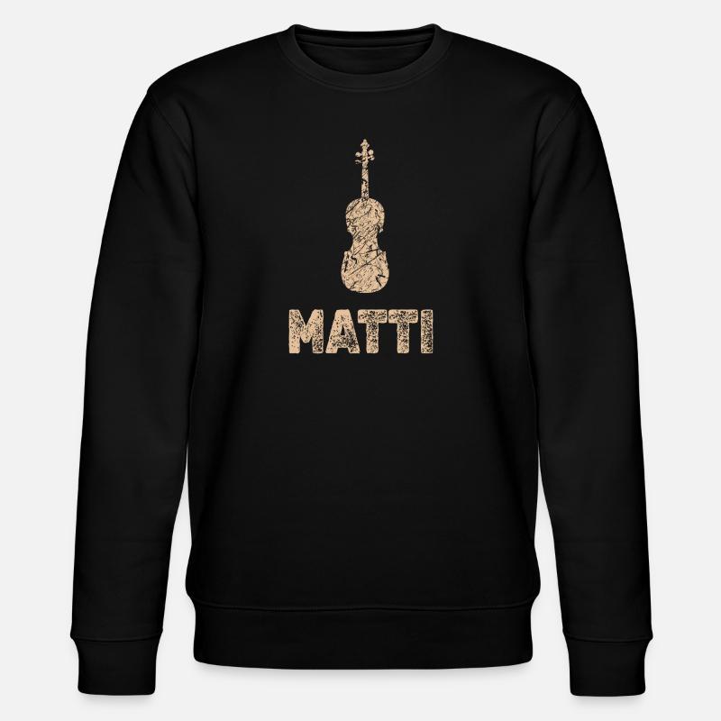 Matti als Bratsche - Stanley/Stella Unisex Bio-Sweatshirt CHANGER  - Schwarz