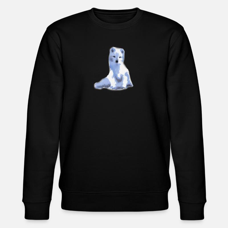 arctic foxy / Arktisfuchs - Stanley/Stella Unisex Bio-Sweatshirt CHANGER  - Schwarz