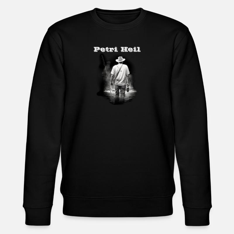 Petri Heil weiß - Stanley/Stella Unisex Bio-Sweatshirt CHANGER  - Schwarz