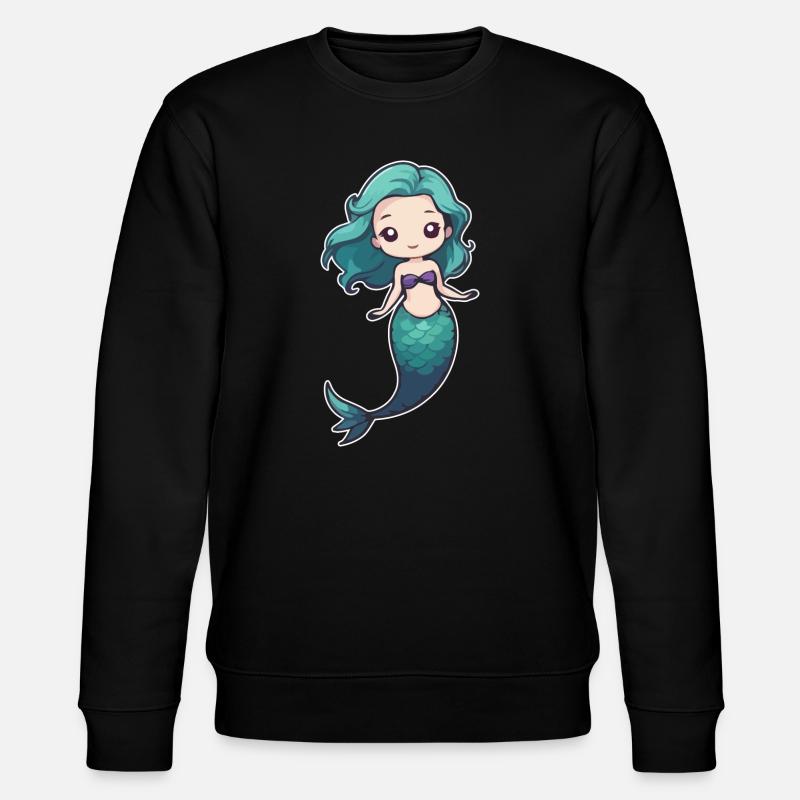 Meerjungfrau - Stanley/Stella Unisex Bio-Sweatshirt CHANGER  - Schwarz