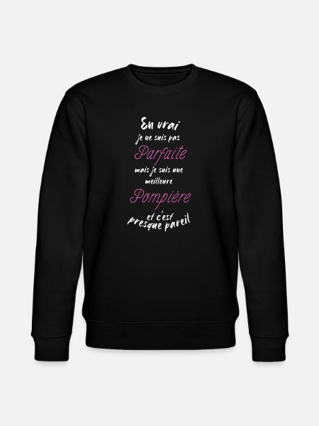 I'm the best Firefighter - Stanley/Stella CHANGER Unisex Organic Sweatshirt - black