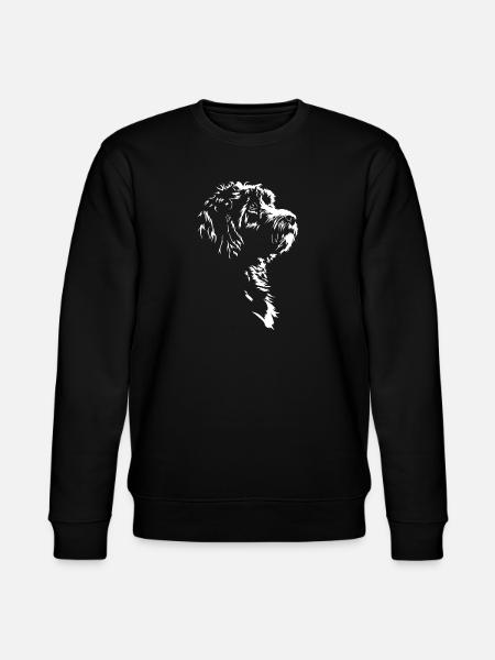 Bernedoodle Silhouette Dog Dog Wilsigns - Stanley/Stella CHANGER Unisex Organic Sweatshirt - black