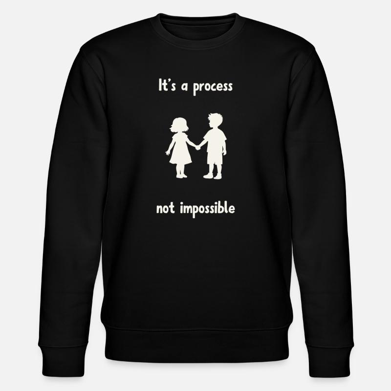 Es ist nicht unmöglich. - Stanley/Stella Unisex Bio-Sweatshirt CHANGER  - Schwarz