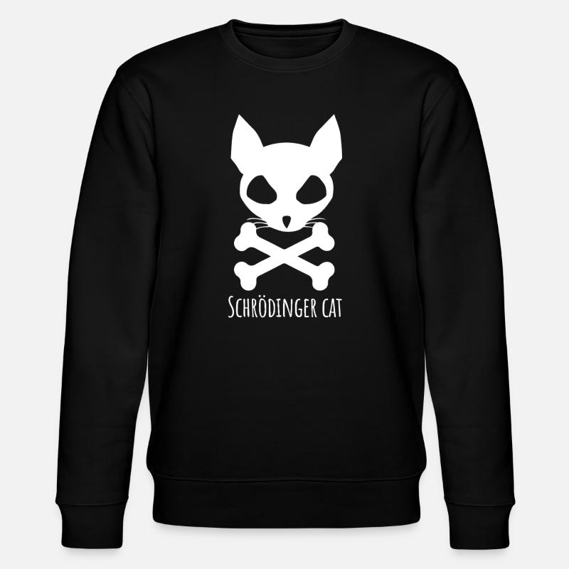 Schrödingers Katze - Stanley/Stella Unisex Bio-Sweatshirt CHANGER  - Schwarz