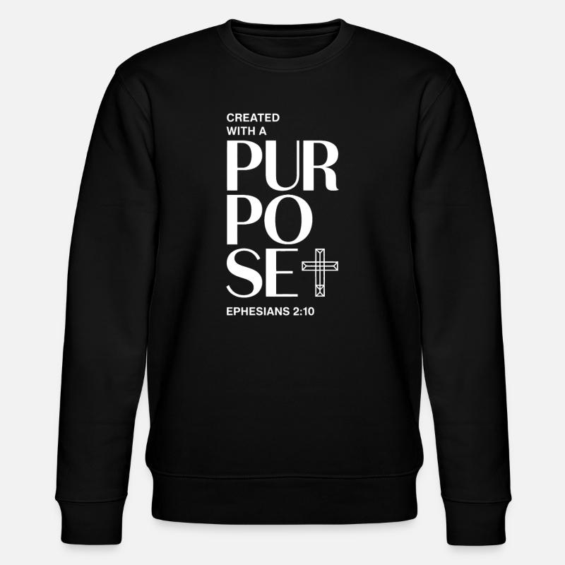 Conception intentionnelle de croix de foi - Sweat bio CHANGER Stanley/Stella Unisexe - noir