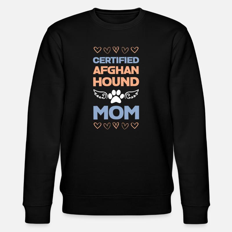 Maman de chien afghan certifiée - Sweat bio CHANGER Stanley/Stella Unisexe - noir