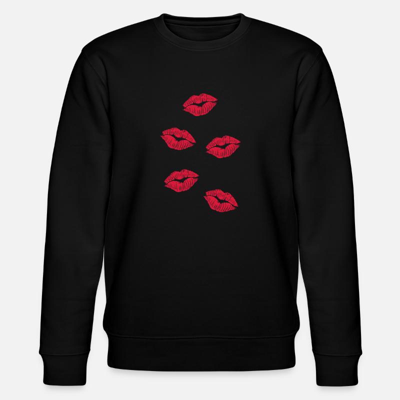 cinq bouches de baiser - Sweat bio CHANGER Stanley/Stella Unisexe - noir
