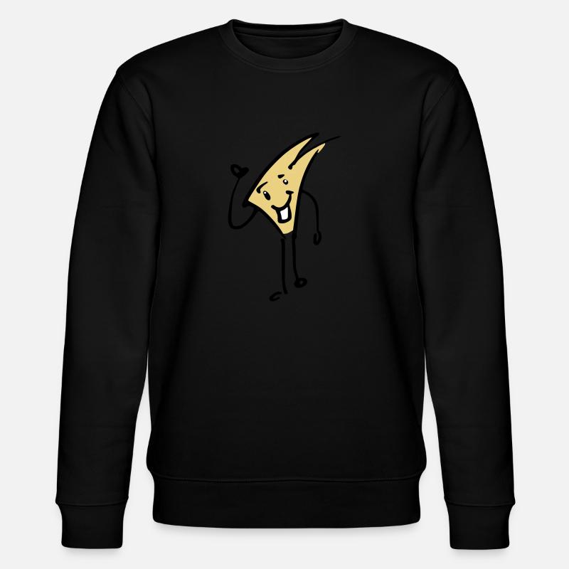 Coole schlichte Comig-Figur - Stanley/Stella Unisex Bio-Sweatshirt CHANGER  - Schwarz