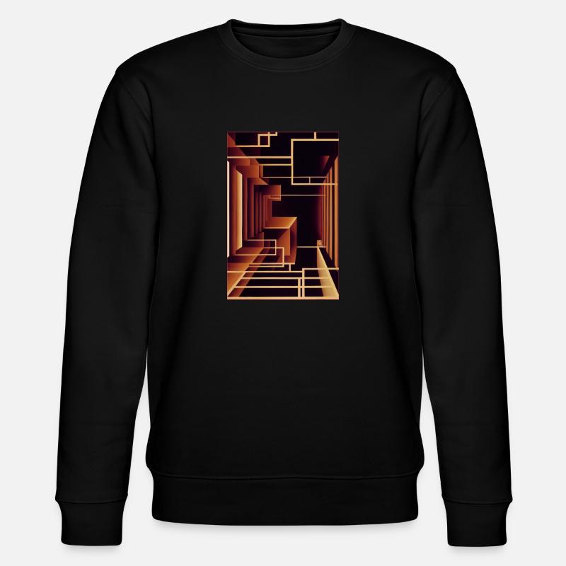 Abstract Minimalism - Stanley/Stella Unisex Bio-Sweatshirt CHANGER  - Schwarz