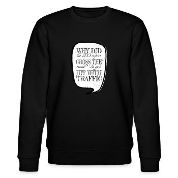 animal animal abuse sayings animal rights protect - Stanley/Stella Unisex Bio-Sweatshirt CHANGER  - Schwarz - Vorne - Nik (191cm) & Marisol (170cm)