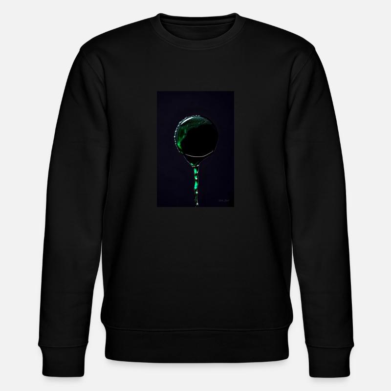 Gouttes vertes 1 - Sweat bio CHANGER Stanley/Stella Unisexe - noir