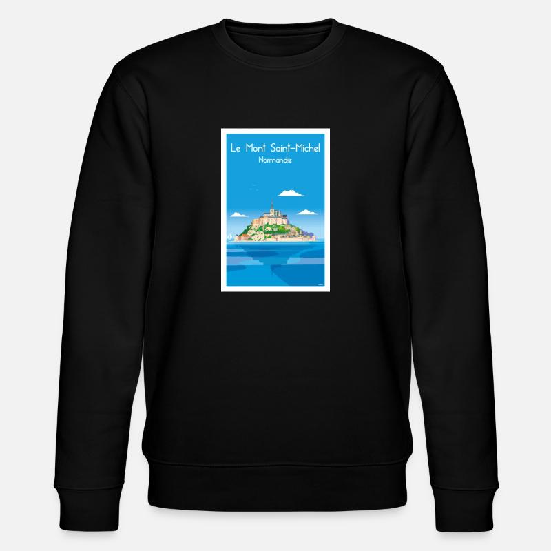 MONT SAINT MICHEL - Sweat bio CHANGER Stanley/Stella Unisexe - noir