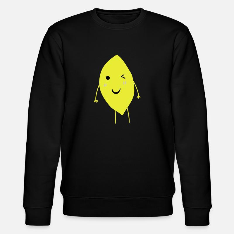 Winking Lemon - Stanley/Stella CHANGER Unisex Organic Sweatshirt - black