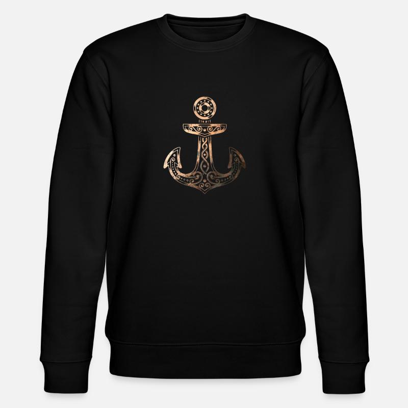 Ancre Viking - Cuivre Rétro - Sweat bio CHANGER Stanley/Stella Unisexe - noir