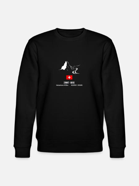 Zermatt Ski - Sweat bio CHANGER Stanley/Stella Unisexe - noir