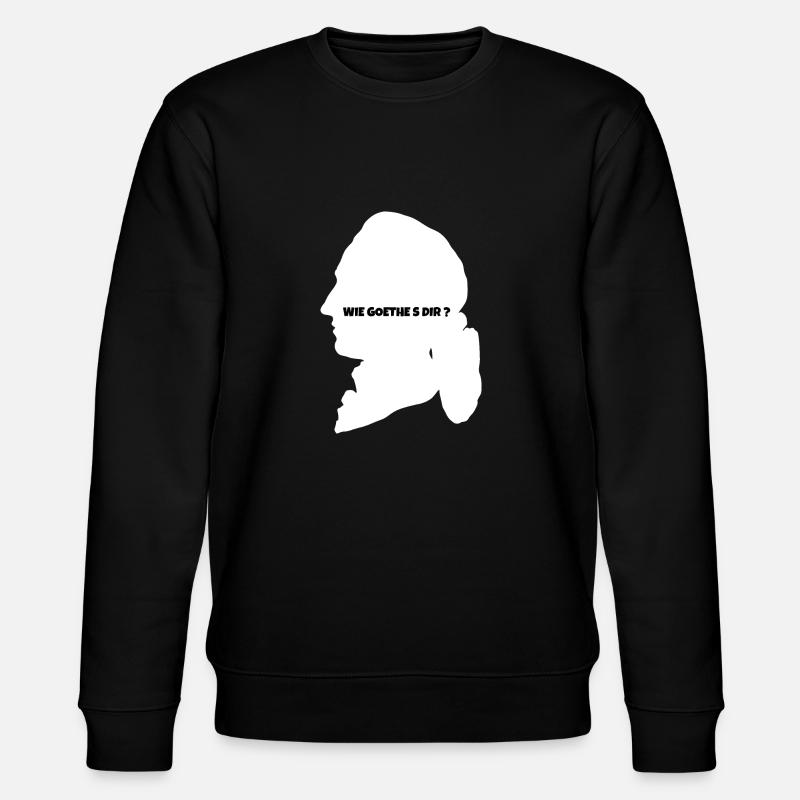wie goethe - Stanley/Stella Unisex Bio-Sweatshirt CHANGER  - Schwarz