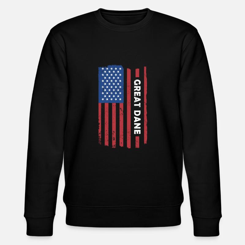 Drapeau des États-Unis de Dogue - Sweat bio CHANGER Stanley/Stella Unisexe - noir
