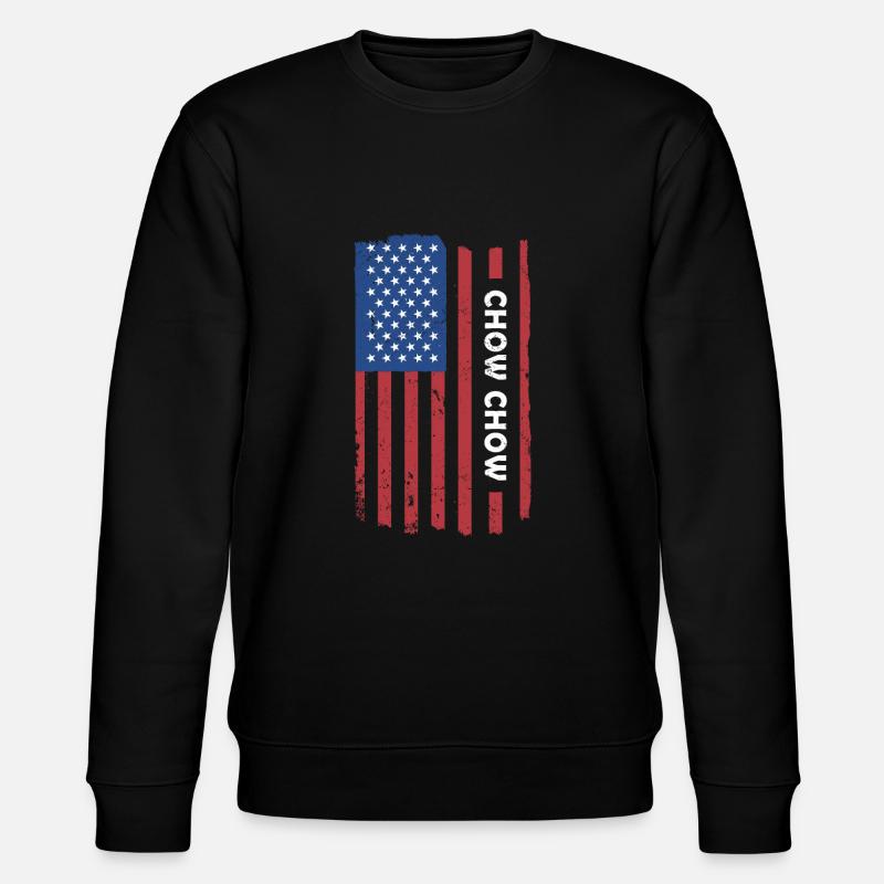 Drapeau Chow Chow Us - Sweat bio CHANGER Stanley/Stella Unisexe - noir