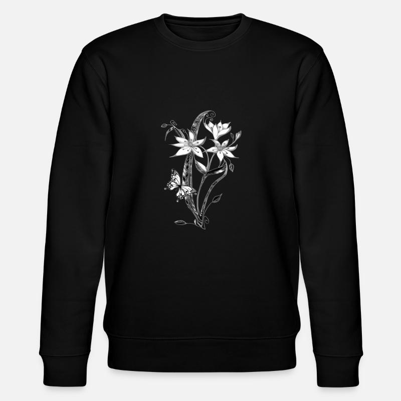 fleurs - Sweat bio CHANGER Stanley/Stella Unisexe - noir